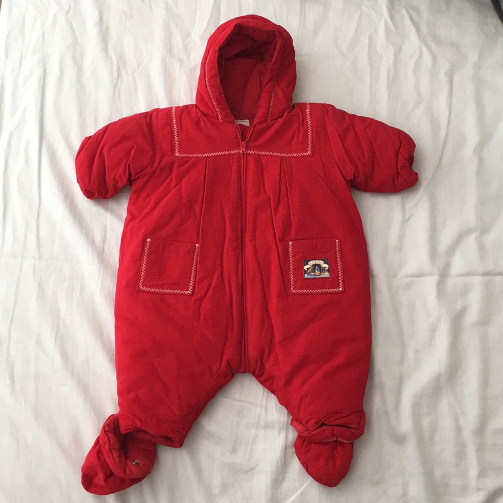 Kids Velvety Red Footsie